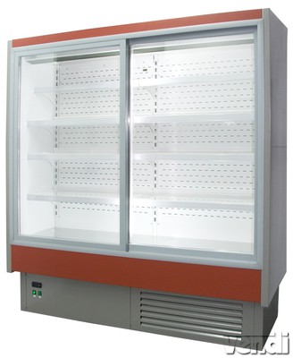 Tolóajtós hűtő faliregál beépített aggregátorral 3070x620x2020mm 