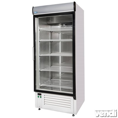 Hűtőszekrény üvegajtóval, alsó aggregátoros, statikus hűtéssel, 667L