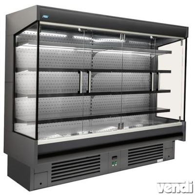 Nyílóajós hűtő faliregál beépített aggregátorral 2570x790x1989mm 