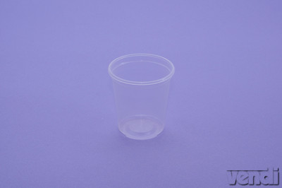 Műanyag átlátszó pohár 1dl
