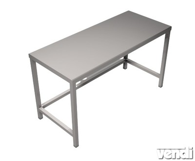 Előkészítő asztal rozsdamentes acélból, 1200x700x850mm