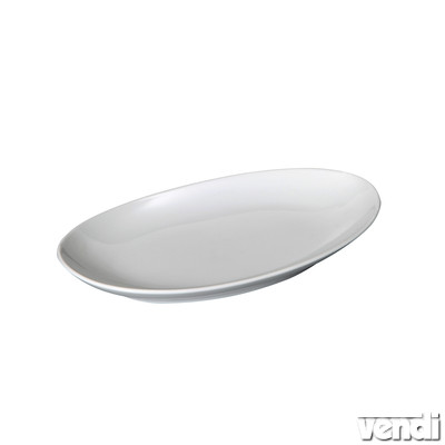 Ovális tányér - porcelán, O250 mm - 