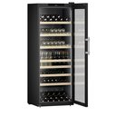 Üvegajtós borhűtő borszervírozó szekrény, fekete színű, 284 palackhoz - WFbli 7741