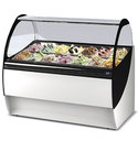 TWIST fagylaltpult 12/8 tégelyes, ventilációs hűtéssel, front és oldalpanel NÉLKÜL.