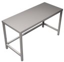 Előkészítő asztal rozsdamentes acélból, 800x700x850mm