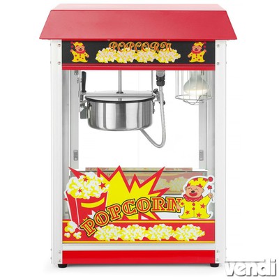 Popcorn gép - pattogatott kukorica készítő gép, piros