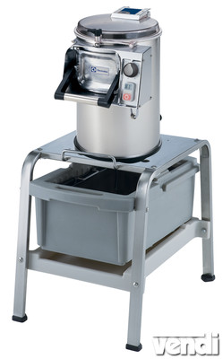 Burgonyakoptató - zöldséghámozó gép dörzstárcsával, 5kg töltetsúly, 80 kg/h, szűrőasztallal, 230V