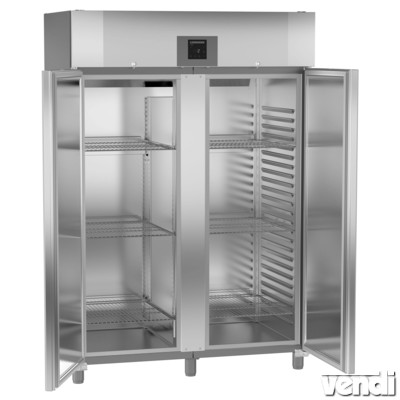 Hűtőszekrény, kétajtós, rozsdamentes, GN2/1, 1361/1056 literes - GKPv 1440