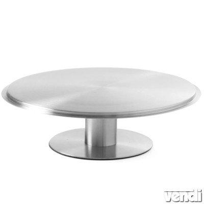 Tortaállvány, forgatható, rozsdamentes acél kivitel, O300mm