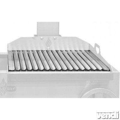 V-csatornás grillrács faszenes parrilla grillhez, 500x620mm