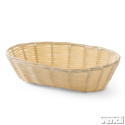 Műrattan kenyérkosár, ovális, 225x130mm