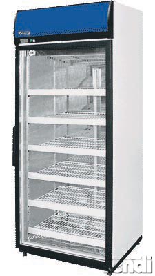 Hűtőszekrény üvegajtóval, felső aggregátoros, statikus hűtéssel, 572L