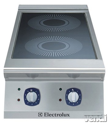 Indukciós asztali főzőberendezés, 2x5kW, 400mm