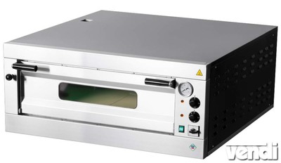 Pizzakemence elektromos, analóg hőmérővel, 7,2kW, 6db 33cm-es pizzához