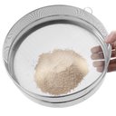 Szita zsemlemorzsához, rozsdamentes acél kivitel, 41cm, 1,8x1,8mm-es hálóval