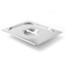 GN 1/2 Fedő kanálkivágással, rozsdamentes acél "Kitchen" széria