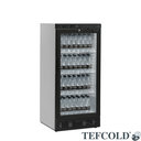 Üvegajtós hűtővitrin TEFCOLD SCU1220 ventilátoros hűtésű, nettó 190 literes