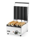 Kontakt grill hotdog és wrap pirításához, 4 férőhelyes