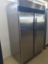 Hűtőszekrény, kétajtós, roszdamentes, GN2/1 belmérettel, 1240/940L,FIGYELEM! Bemutatókon használt hűtőberendezés apróbb esztétikai hibákkal!