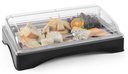 Hűthető bemutató tálca, (frissentartó büfé búra) roll-top tetővel, GN1/1 méretű