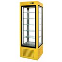 Süteményes hűtő vitrin fix polcokkal, 650x650x2000mm "ATENA"