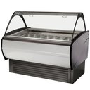 Fagylaltpult 16/10 tégelyes, ventilációs hűtéssel "MALIBU"
