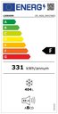 Teletetős fagyasztóláda, 404/364 literes, rozsdamentes acél tetővel - EFL 4655