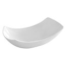 Porcelán kínálótál, szögletes, mélyen ívelt, 290x136mm-es "VANILLA"