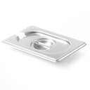 GN 1/9 Fedő kanálkivágással, rozsdamentes acél "Kitchen" széria