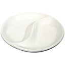 Porcelán tapas tál, osztott, O90mm "OVALO", 6db-os csomag