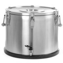 Hőszigetelt italszállító termosz csappal, duplafalú, patentzáras, 50 literes