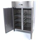 Fagyasztószekrény, rozsdamentes, kétajtós 1400 literes, GN2/1 belmérettel