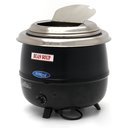 Leves melegentartó, elektromos, 13 literes, festett fekete kivitel