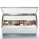 ENERGY fagylalt pult, front és oldalpanellel 12/8 tégelyes