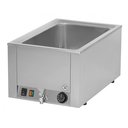 Bain Marie asztali, 1xGN1/1-200 medencével, leeresztő csappal