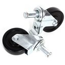 Kerék szett S201 krómozott huzalrács polcrendszerekhez