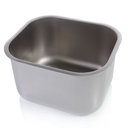 Ipari mosogatómedence, RM acél, munkapultba hegeszthető, 340x400x250 mm, jobbos