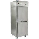 Kombinált hűtő és fagyasztószekrény, rozsdamentes acél kivitel, 2x294L