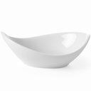 Porcelán tapas tál, csónak alakú, 90x50mm-es "CONCHA", 6db-os csomag