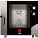 Elektromos légkeveréses sütő 6x GN1/1 vagy 60x40cm tálcahellyel, tekerőgombos vezérléssel, párásítás nélküli változat