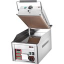 Sütő lap- kontakt grill, sima króm alsó lappal, teflonszövet borítású felső sütőpréssel.
