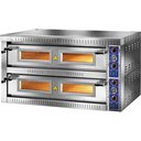 Pizzakemence 2 sütőtérrel, elektromos 17,6kW "SB66G" (12x34cm)