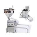 Zöldségszeletelő automata és manuális betöltő fejjel, 2seb, kb. 400 kg/h, állvány nélküli változat