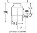 Háztartási konyhamalac (hulladékörlő) - Insinkerator MODEL 56