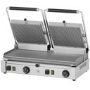 Kontakt grill sütő, elektromos, alul-felül bordázott 570x240mm méretű sütőfelülettel
