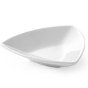 Porcelán tapas tál, háromszög alakú, 100x100x25mm "TRIANGOLO", 6db-os csomag
