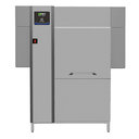 Dupla öblítésű folyamatos üzemű szalagos mosogatógép, 150 kosár/óra, hővisszanyerő rendszerrel