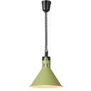 Melegentartó infralámpa, függesztett, 250W, zöld színű kúpos lámpatesttel
