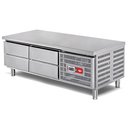 Készüléktartó hűtőpult 6 fiókkal, 2000mm (700-as főzősor)