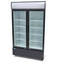 Üvegajtós hűtőszekrény, kétajtós, 643 literes, nyílóajtós